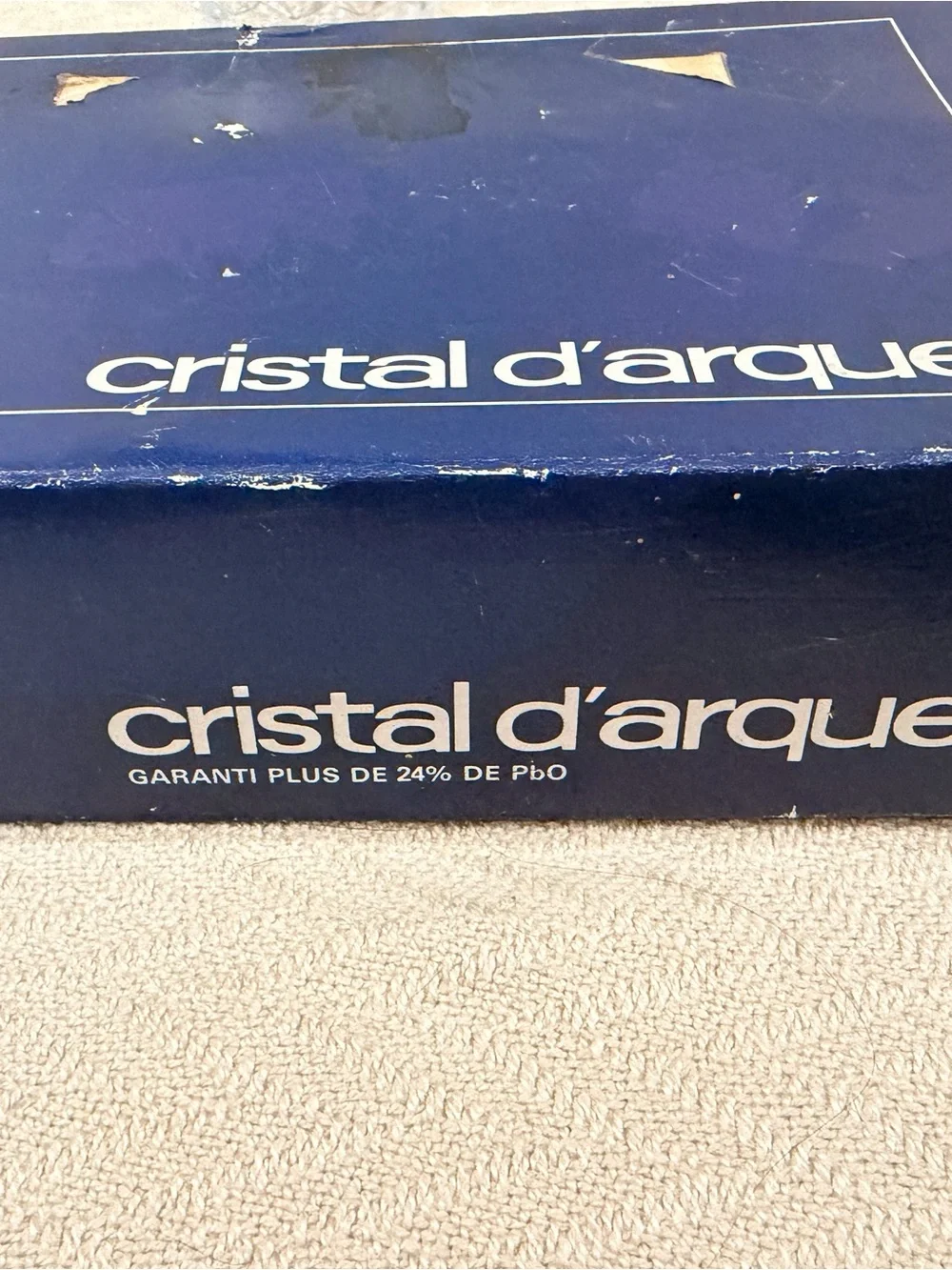 NIB 6 Cristal D'Aques Longchamp Crystal 25CL Wine Water Goblet Glass